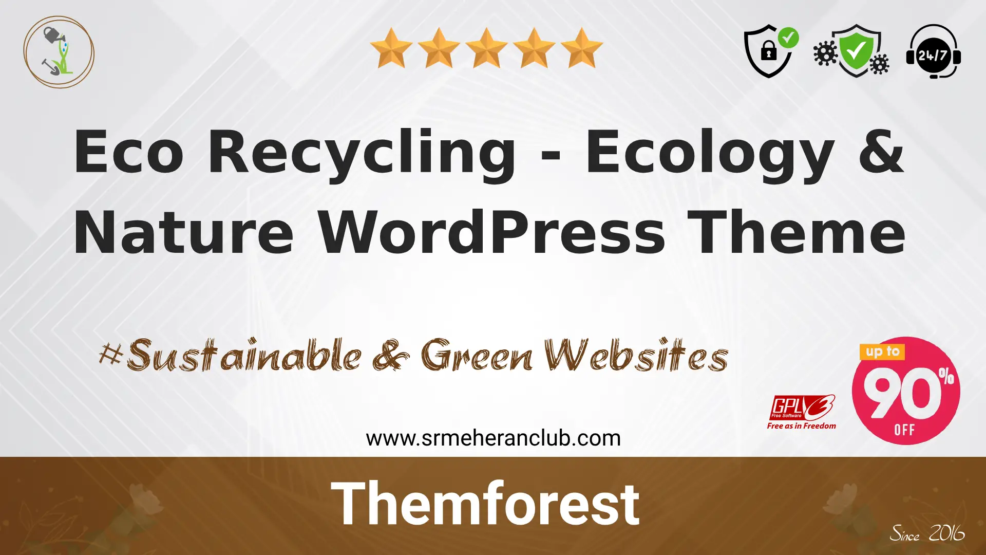 Eco Recycling – Ecology & Nature WordPress Theme — Theme by Themeforest