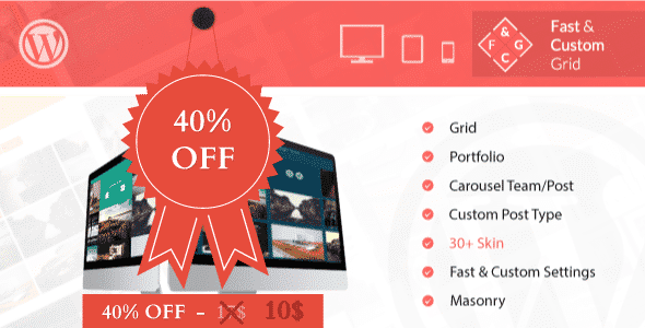 Fast & Custom Grid-Wordpress Plugin