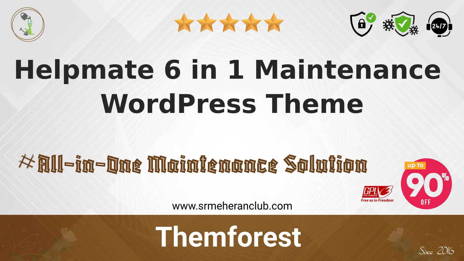 Helpmate 6 in 1 Maintenance WordPress Theme