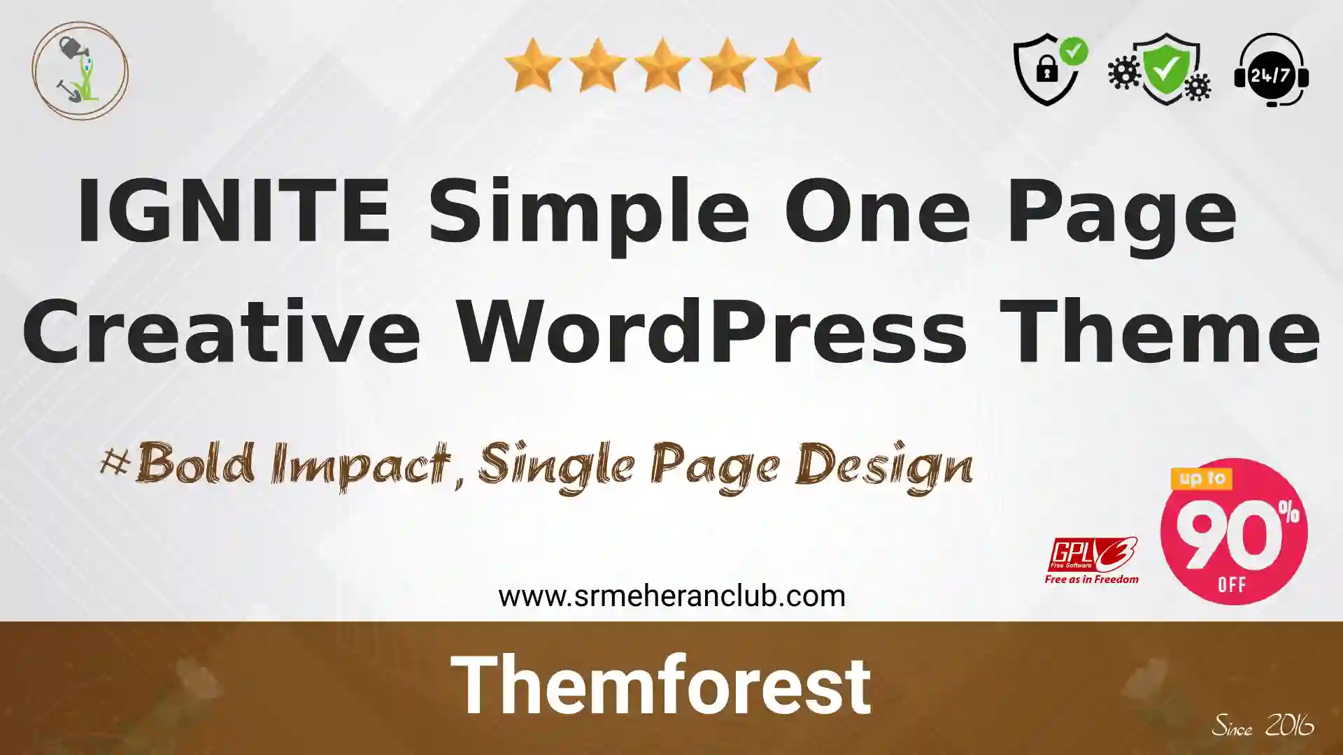 IGNITE Simple One Page Creative WordPress Theme — Theme by Themeforest