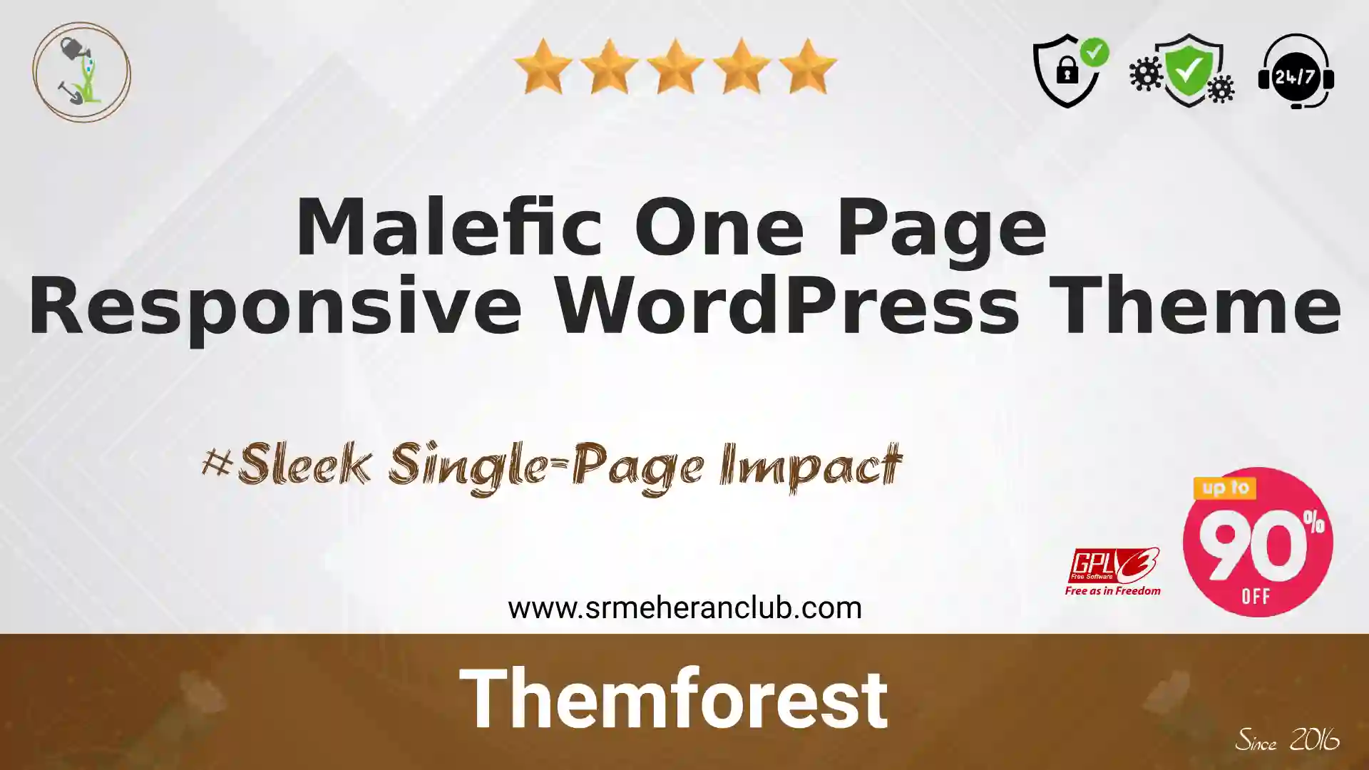 Malefic One Page Responsive WordPress Theme — Theme by Themeforest