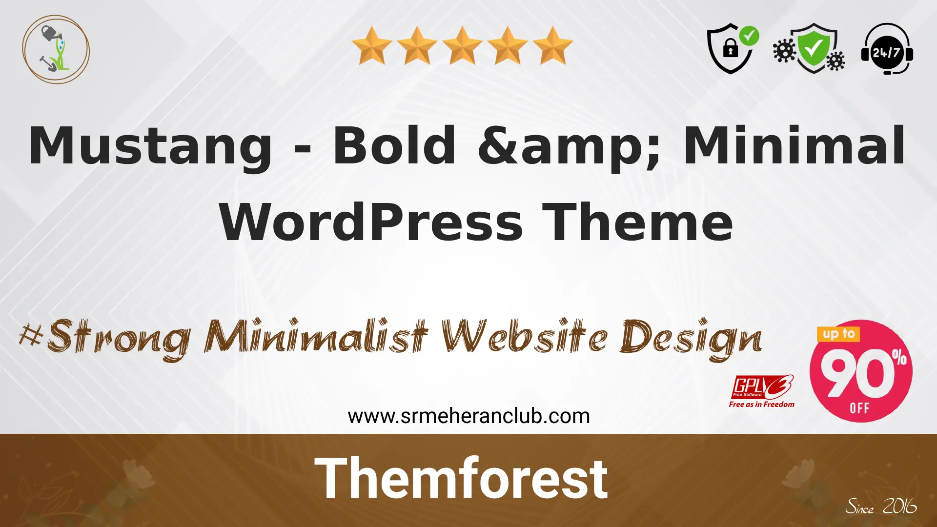 Mustang – Bold & Minimal WordPress Theme — Product by Themeforest