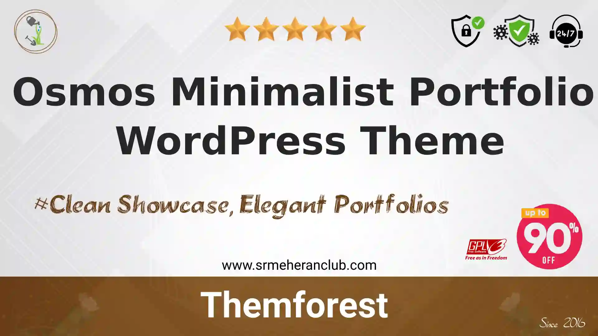 Osmos Minimalist Portfolio WordPress Theme — Product by Themeforest