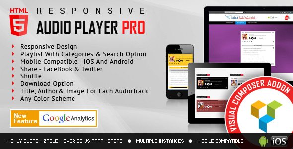 Visual Composer Addon - HTML5 Audio Player PRO