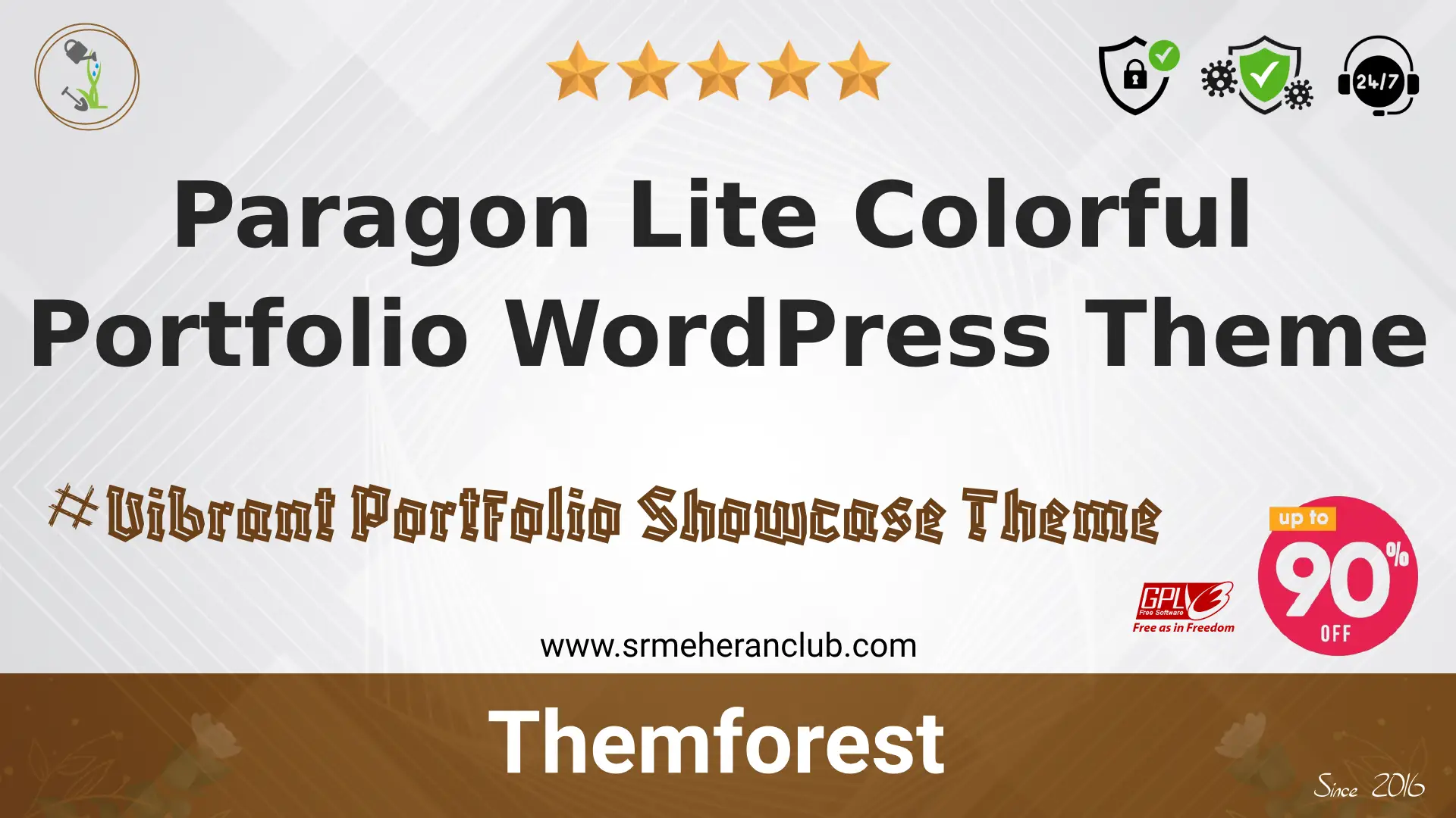 Paragon Lite Colorful Portfolio WordPress Theme — Product by Themeforest