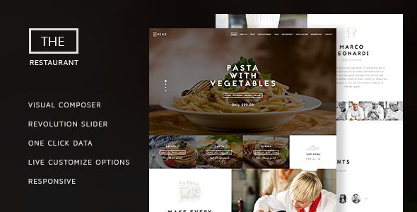 The Restaurant Restauranteur and Catering WP Theme