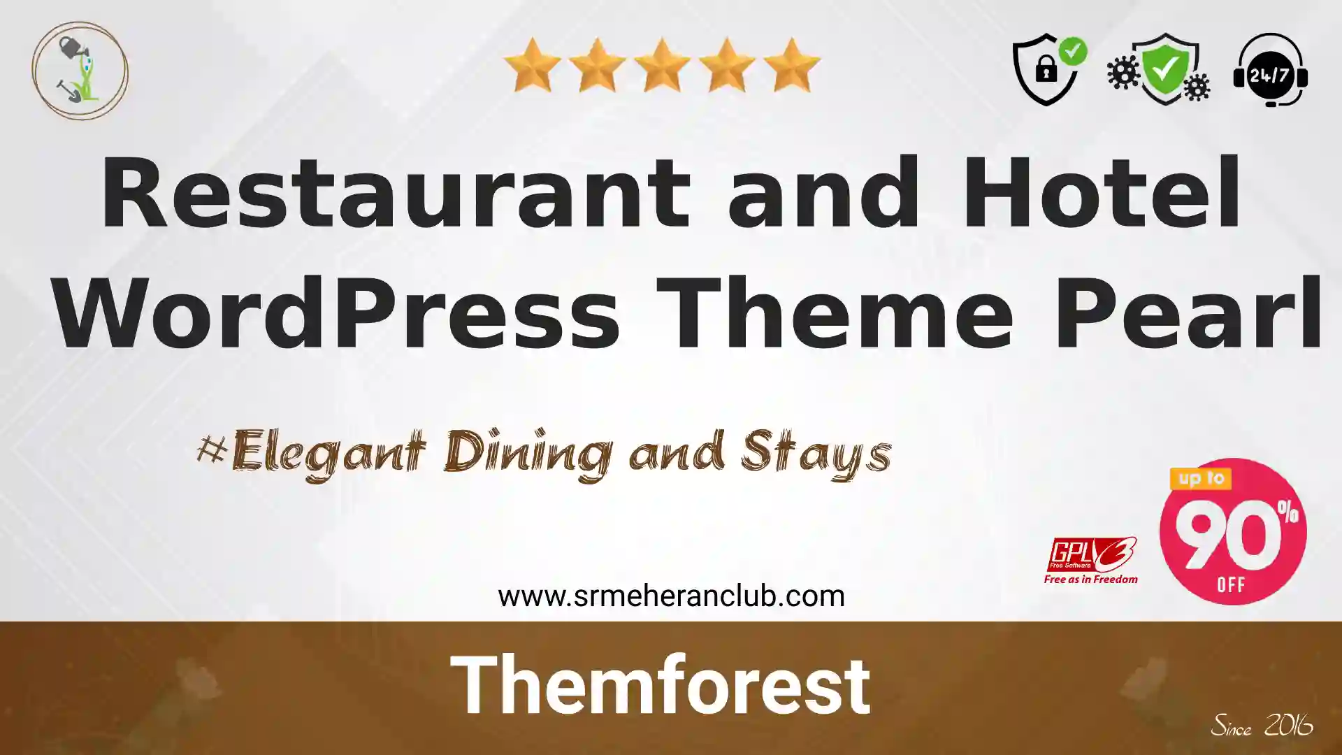 Restaurant and Hotel WordPress Theme Pearl — Product by Themeforest