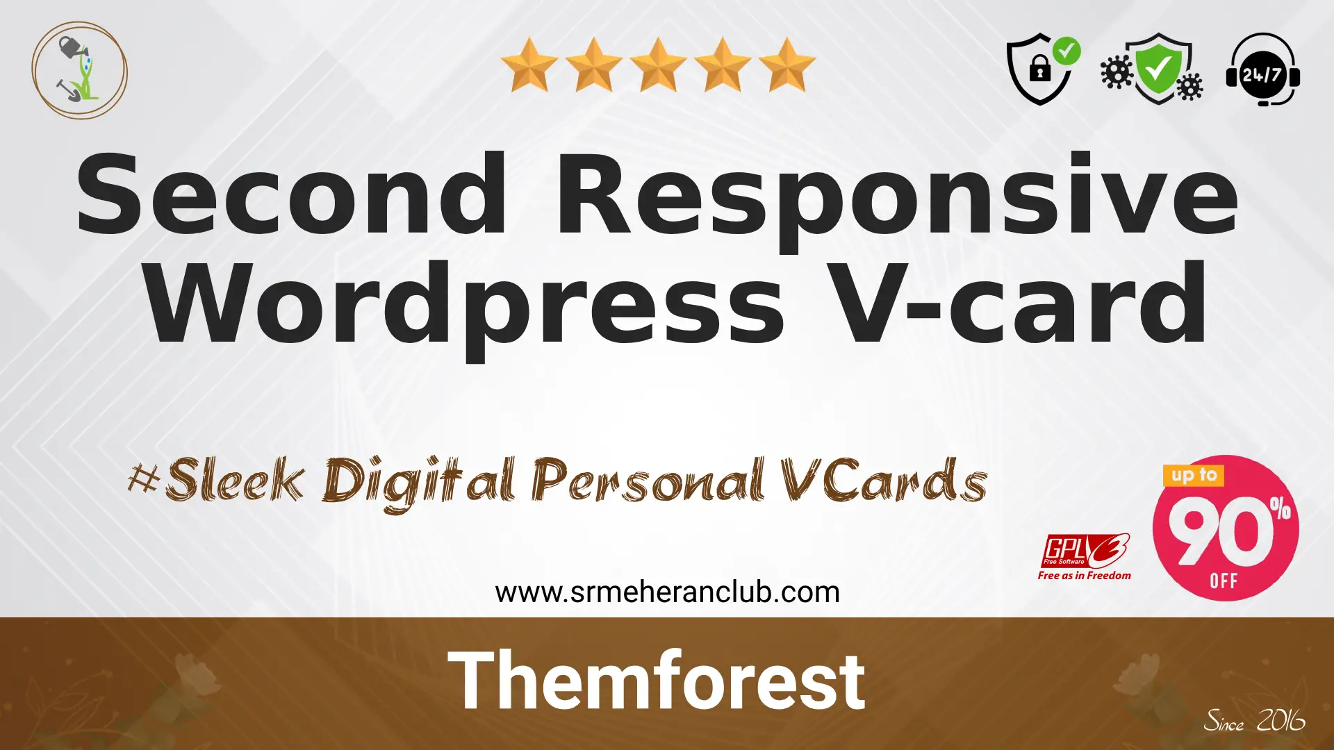Second Responsive WordPress V-card — Theme by Themeforest