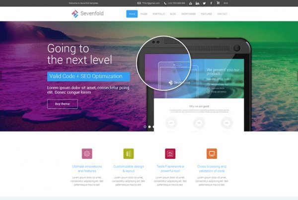 Tesla Themes Sevenfold WordPress Theme