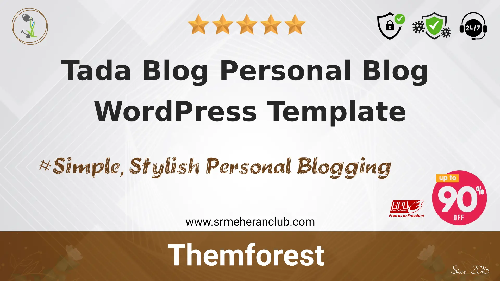 Tada Blog Personal Blog WordPress Template — Product by Themeforest