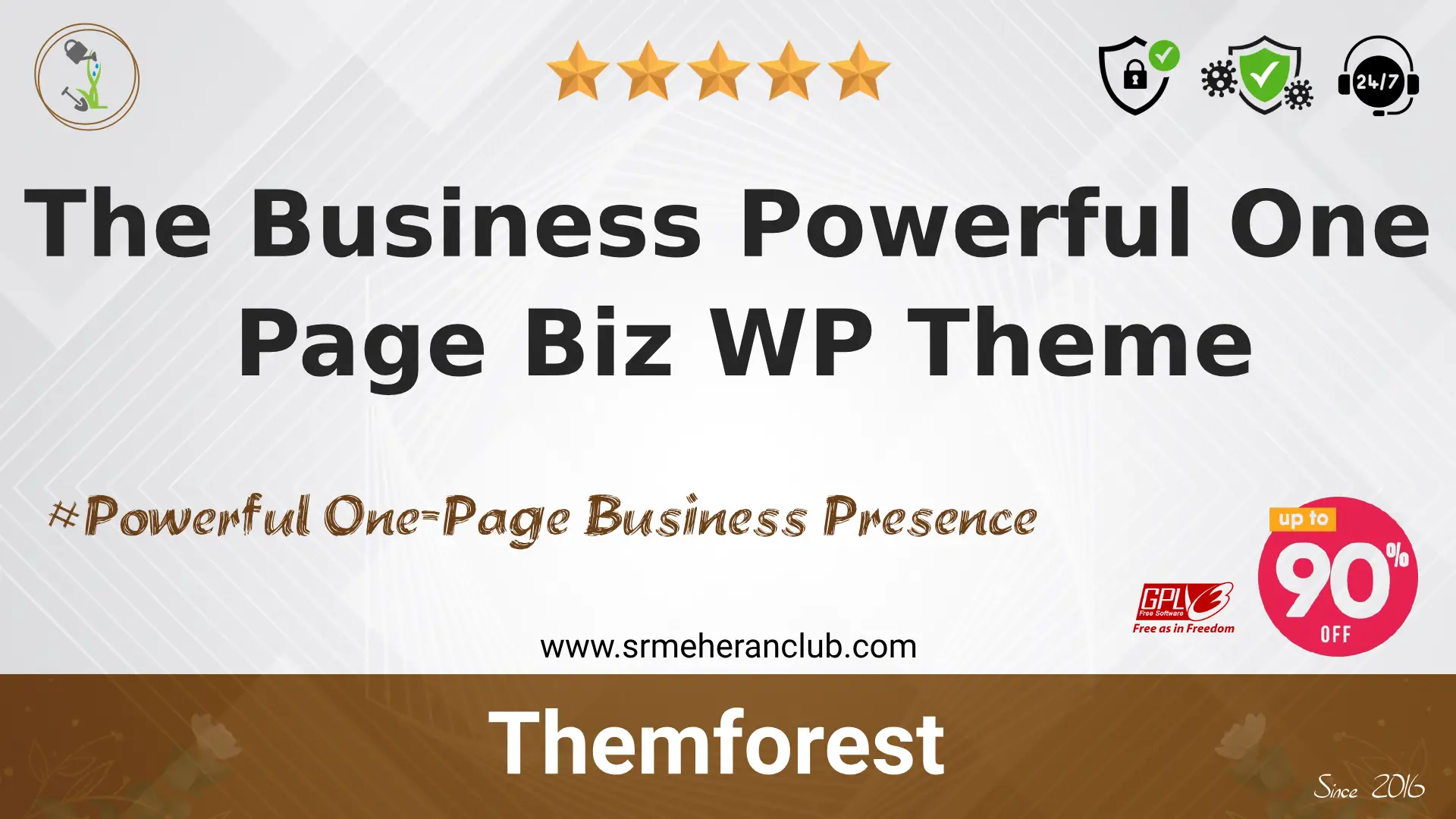 The Business Powerful One Page Biz WP Theme — Theme by Themeforest