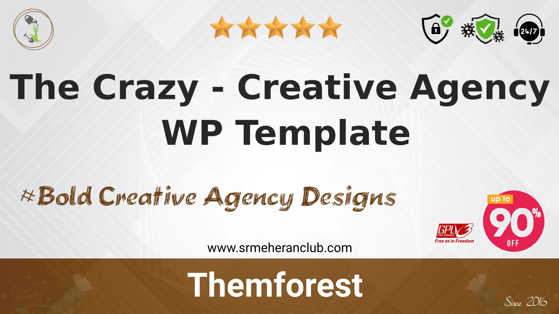 The Crazy – Creative Agency WP Template — Theme by Themeforest