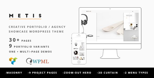 Metis Portfolio Agency WordPress Theme