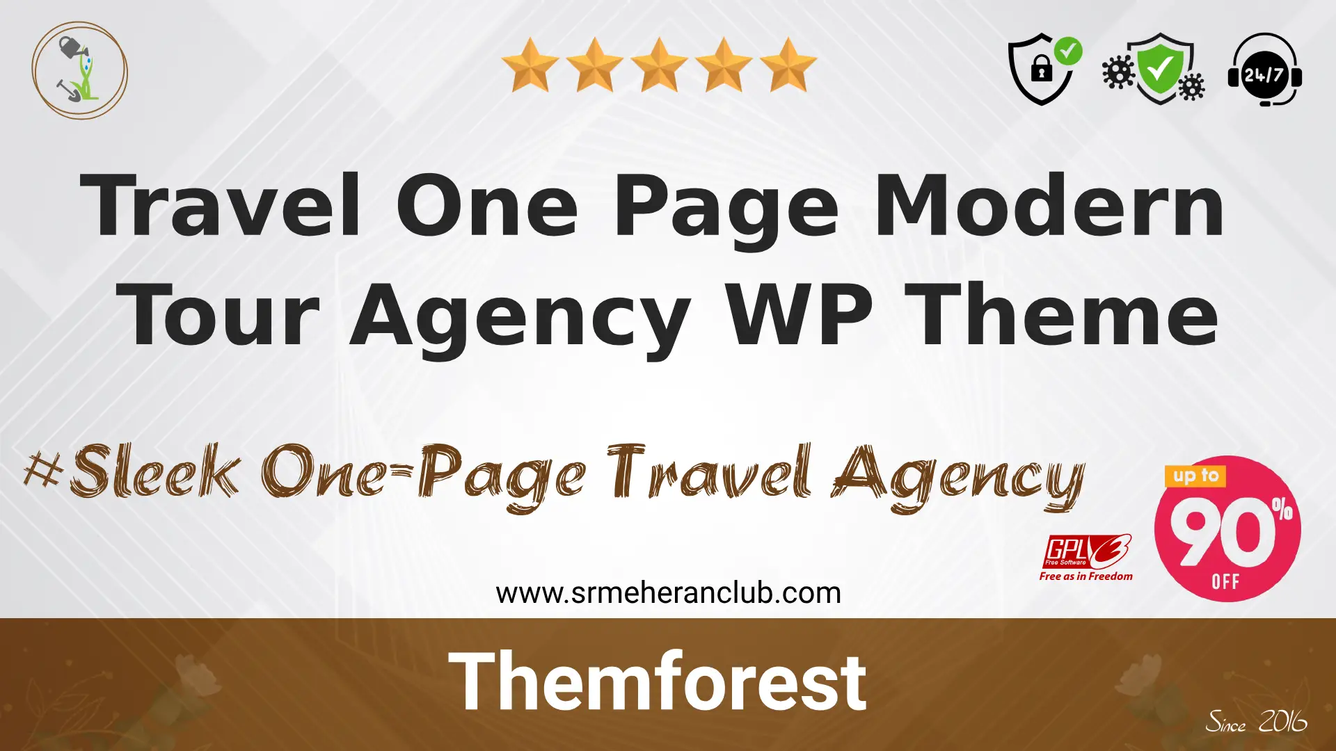 Travel One Page Modern Tour Agency WP Theme — Product by Themeforest