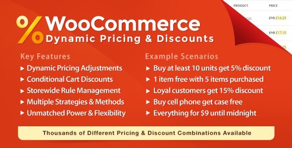 WooCommerce Dynamic Pricing Discounts 3.0.0