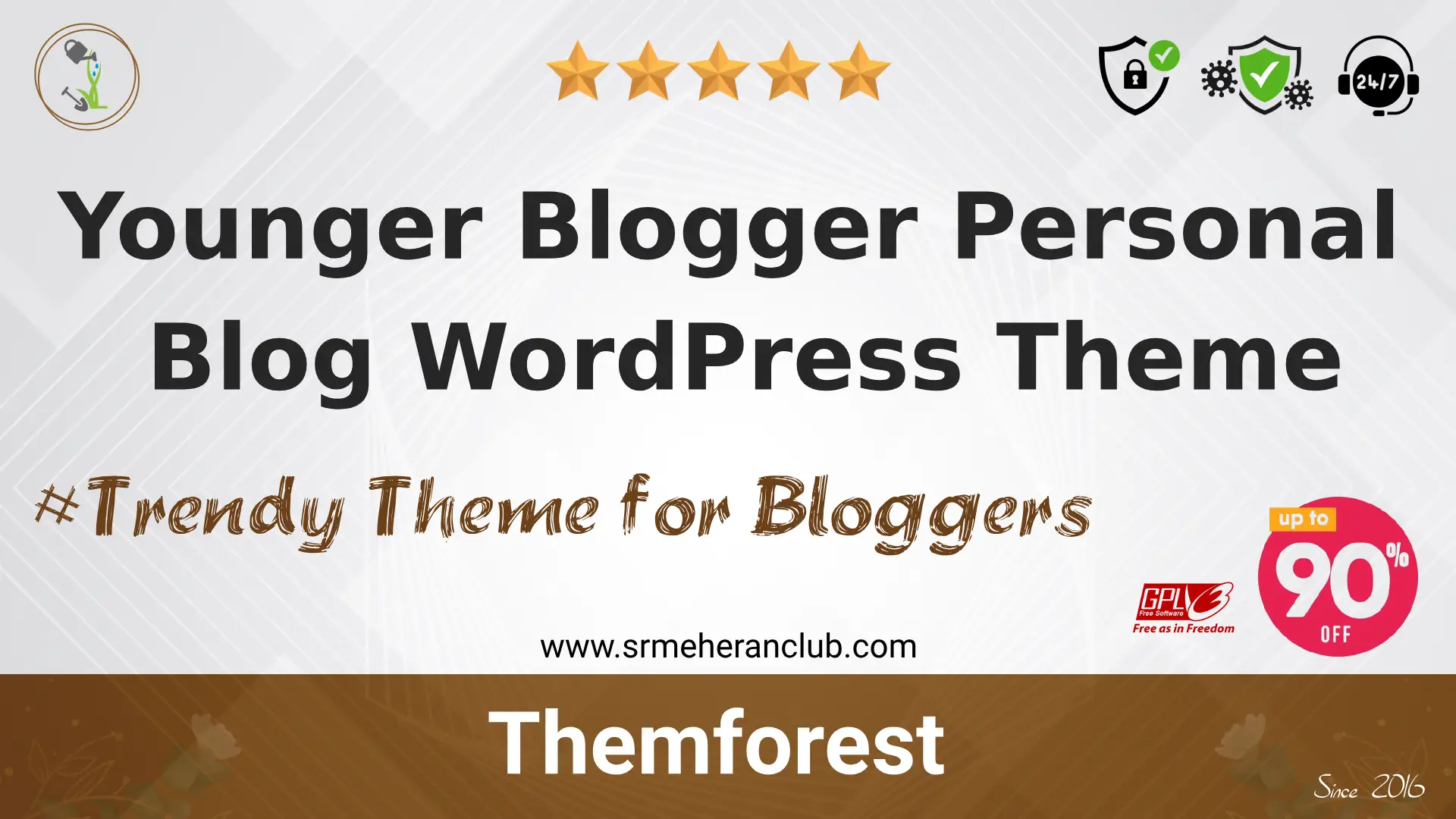 Younger Blogger Personal Blog WordPress Theme — Product by Themeforest