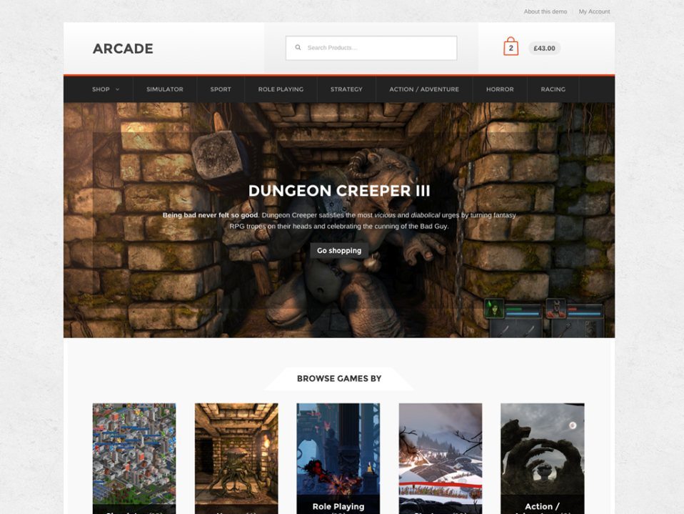 Product Image - Arcade Storefront Theme for WooCommerce 2.1.8