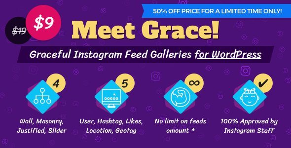 Product Image - Instagram Feed Gallery Grace for WordPress 4.0.3