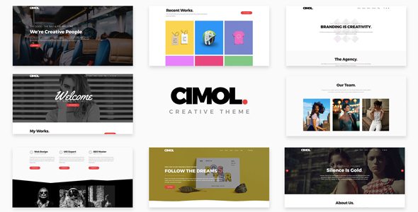 Cimol Responsive One Page Multi Page Portfolio Theme