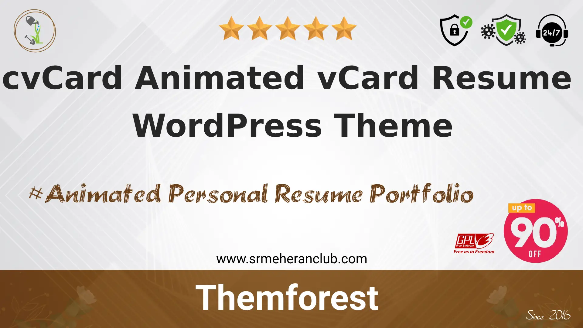 cvCard Animated vCard Resume WordPress Theme — Theme by Themeforest