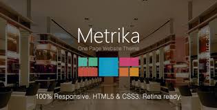 Metrika Responsive OnePage WordPress Theme