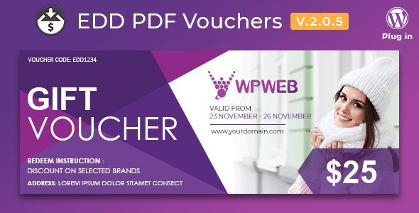 Easy Digital Downloads-PDF Vouchers