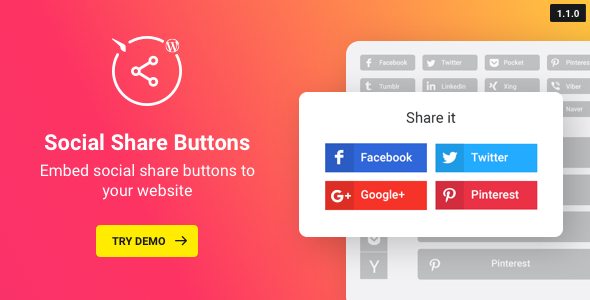 WordPress Social Share Buttons