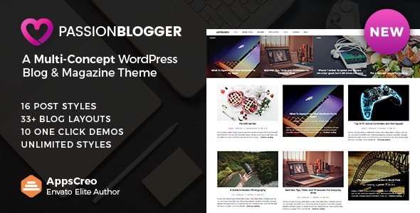 Passion Blogger A Responsive WordPress Theme