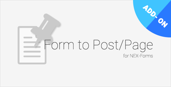 NEX-Forms - Form to Post Page Add-on