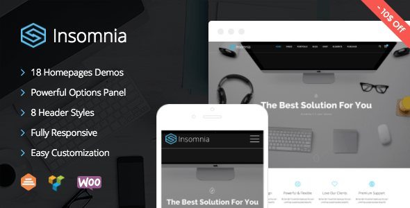 Insomnia Beautiful and Modern Creative WordPress