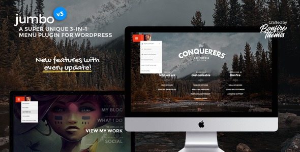 Jumbo Fullscreen WordPress Menu