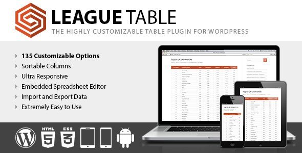League Table WordPress Plugin