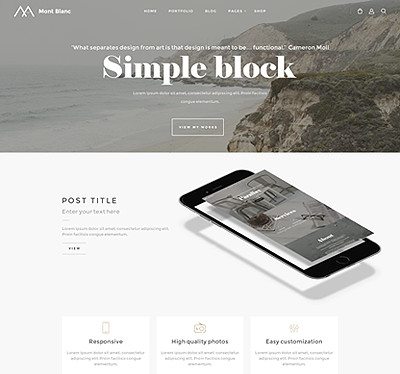 Tesla Themes MontBlanc WordPress Theme
