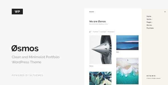 Osmos Minimalist Portfolio WordPress Theme