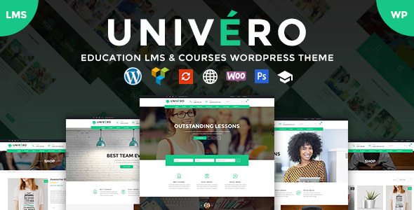Univero Education LMS Courses WordPress Theme