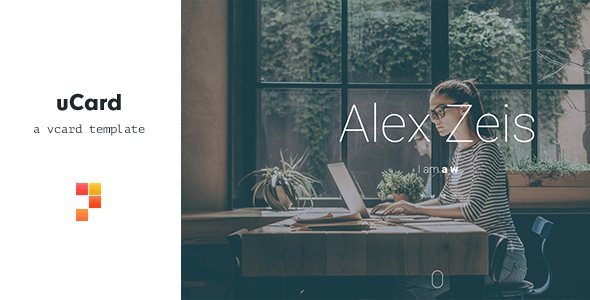 uCard Animated vCard WordPress Theme