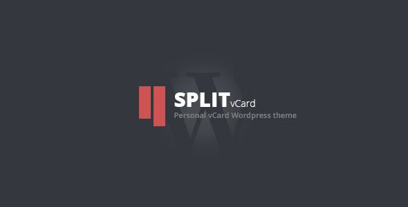 Split WordPress CV, Vcard Template