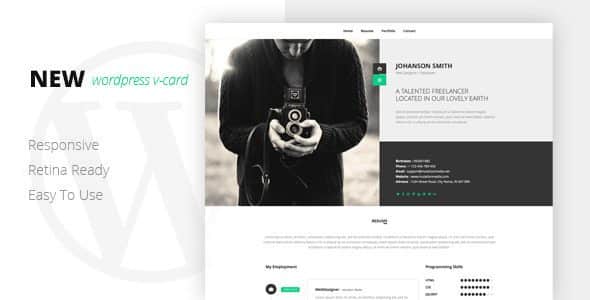 Product Image - NEW Retina Ready WordPress Vcard Theme
