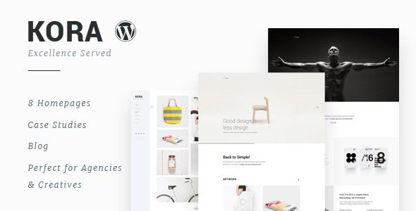 Kora Portfolio Agency WordPress Theme