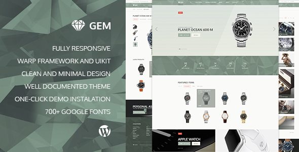 Product Image - Gem — Luxury eCommerce Responsive WordPress Theme