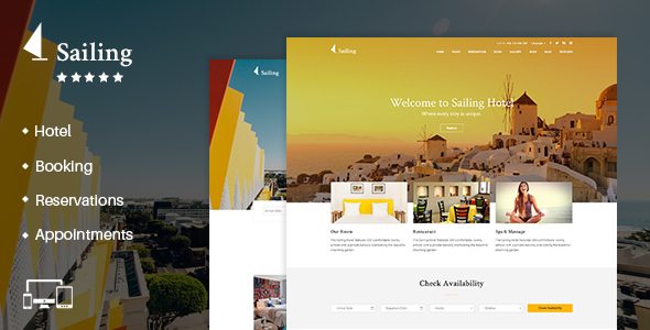 Product Image - Hotel WordPress Theme