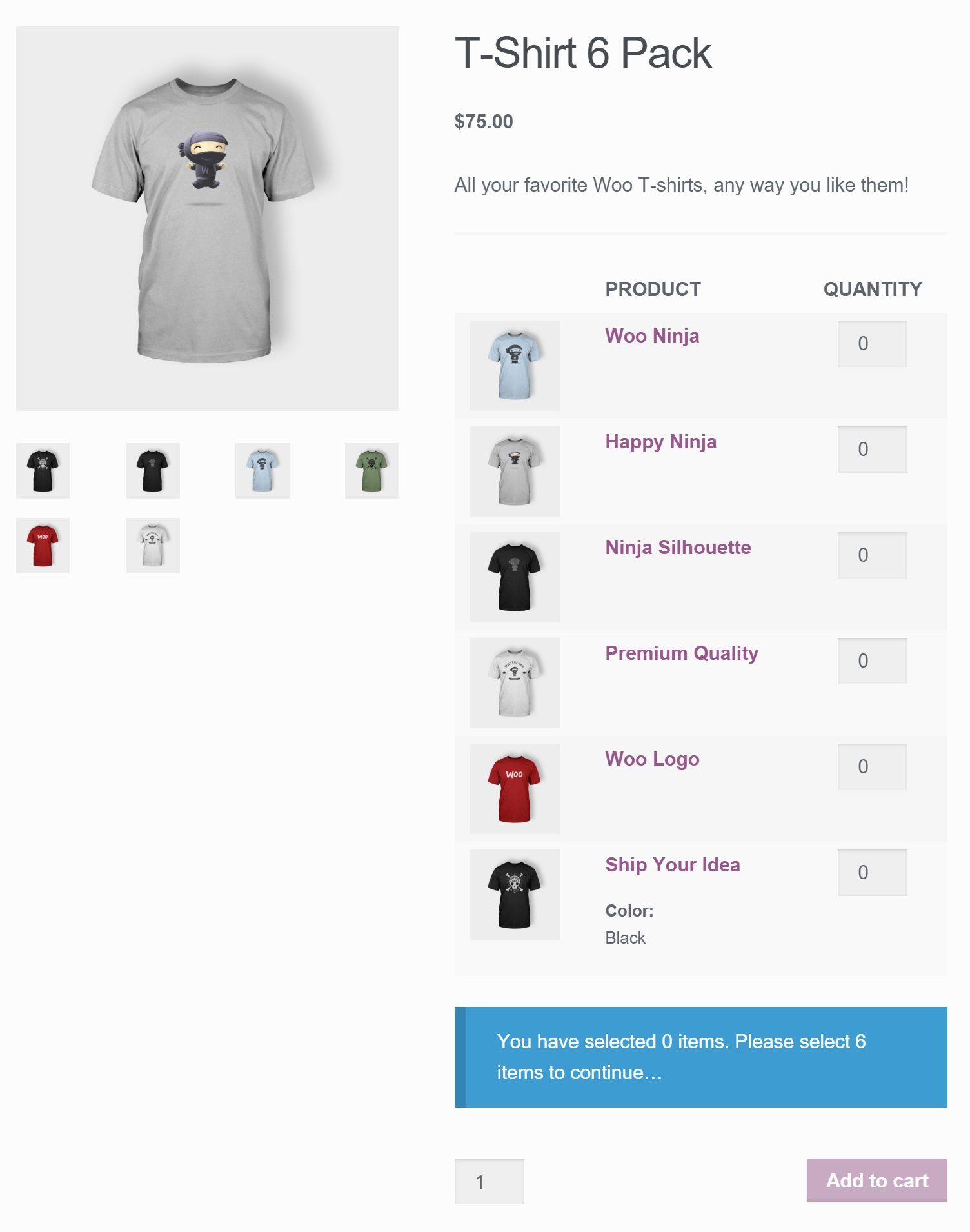 Mix and Match Products for WooCommerce 2.7.7