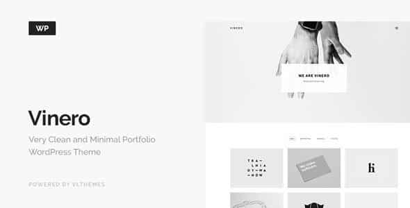 Vinero - Very Clean and Minimal Portfolio WP Theme