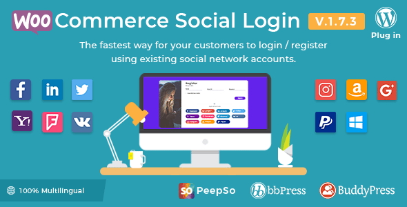 WooCommerce Social Login WordPress plugin  2.8.0