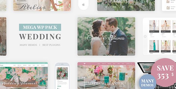 Product Image - Wedding Industry – Wedding Multipurpose Couple WP 3.0