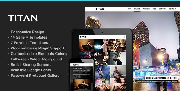 Photography WordPress | Titan for Photography 7.6.1