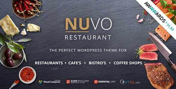 NUVO - Cafe And Restaurant WordPress Theme - Multiple Restaurant And Bistro Demos