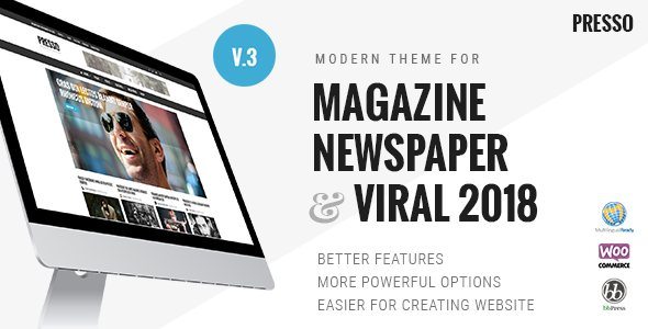 PRESSO - Modern Magazine / Newspaper / Viral Theme 3.3.11 2 PRESSO - Modern Magazine / Newspaper / Viral Theme 3.3.11