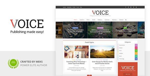 Product Image - Voice Clean News Magazine WordPress Theme 3.0.3