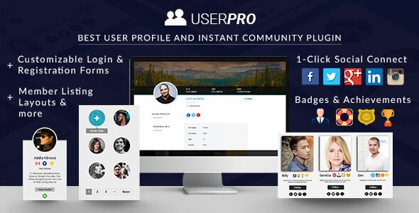Product Image - UserPro User Profiles with Social Login 5.1.8